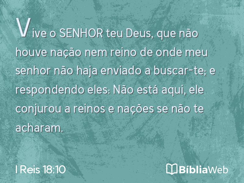 I Reis 18:10 em imagem para compartilhar