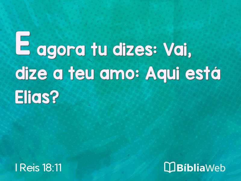 I Reis 18:11 em imagem para compartilhar