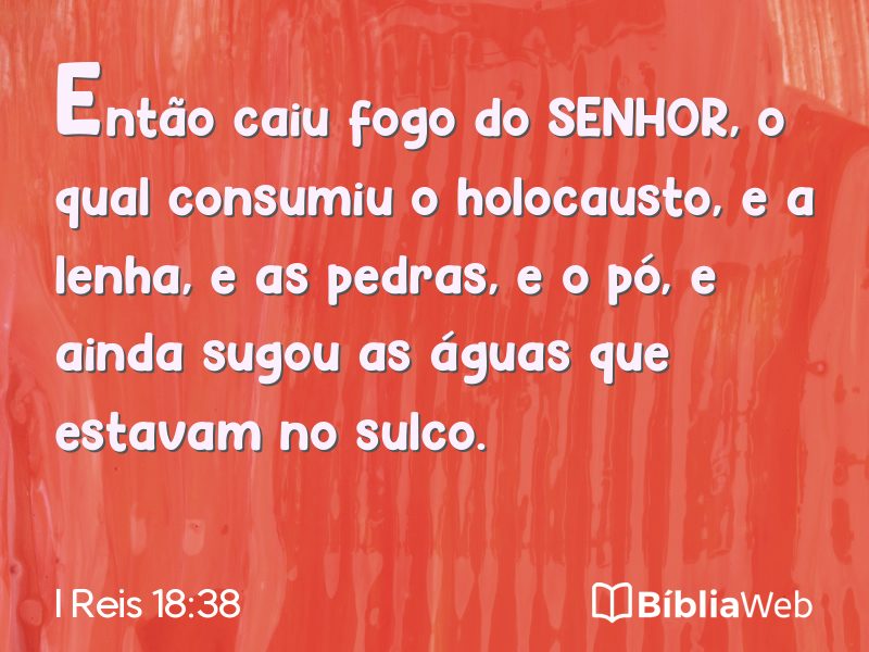 I Reis 18:38 em imagem para compartilhar