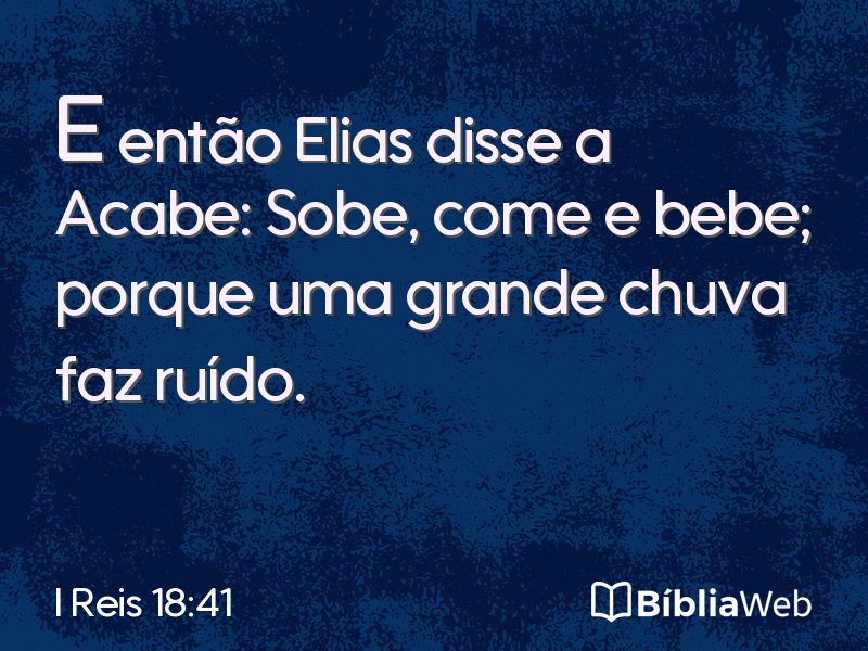 I Reis 18:41 em imagem para compartilhar
