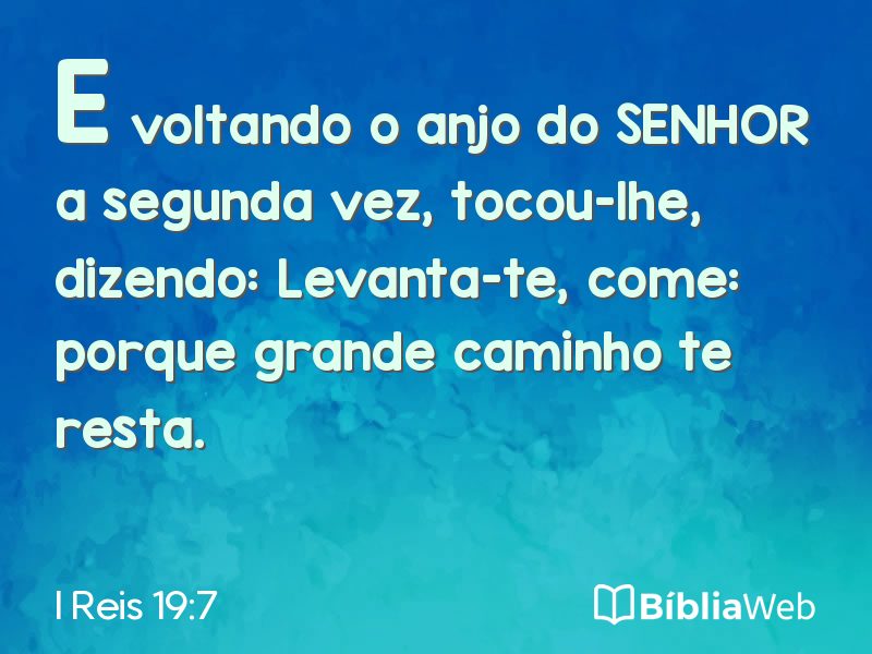 I Reis 19:7 em imagem para compartilhar