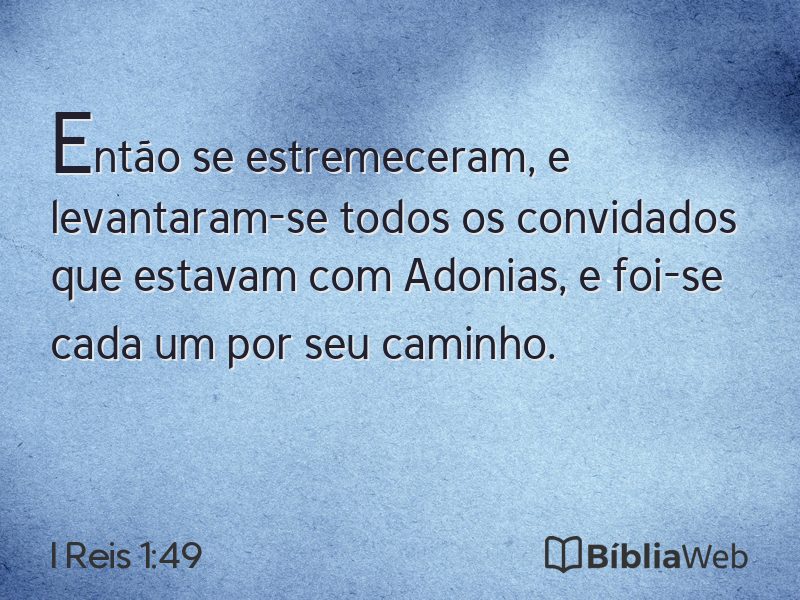 I Reis 1:49 em imagem para compartilhar