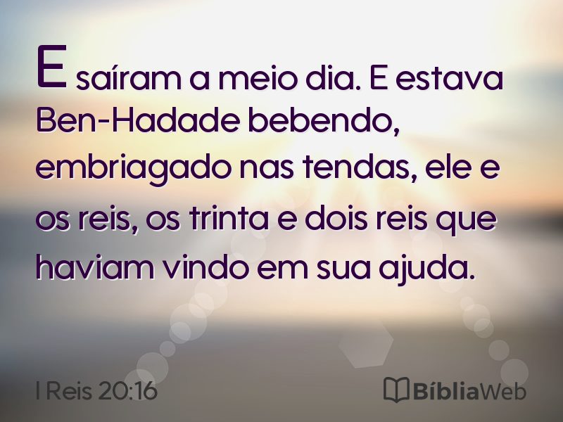 I Reis 20:16 em imagem para compartilhar