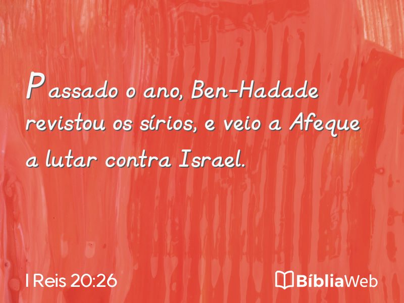 I Reis 20:26 em imagem para compartilhar