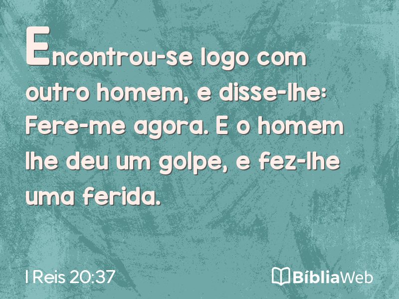 I Reis 20:37 em imagem para compartilhar