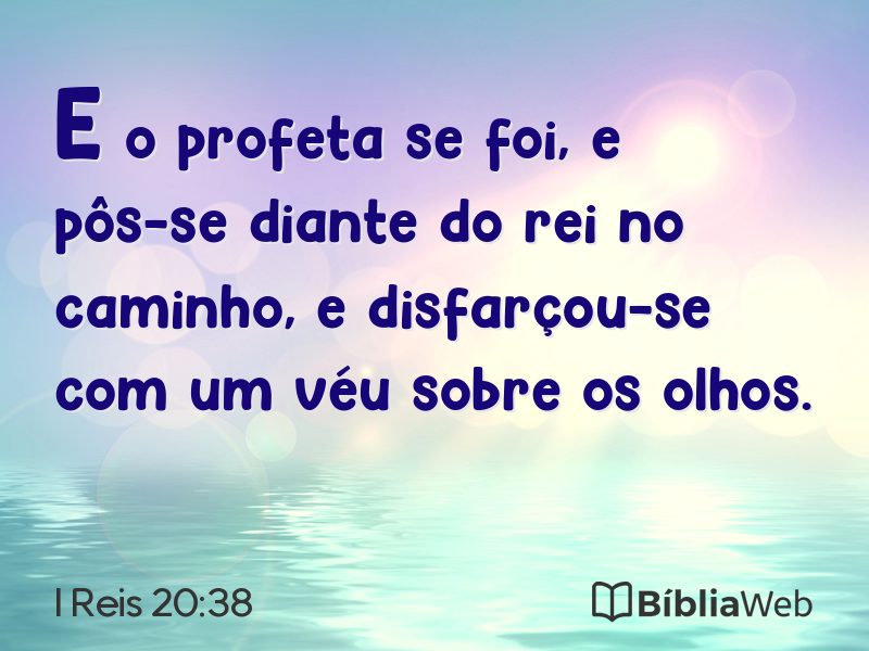 I Reis 20:38 em imagem para compartilhar