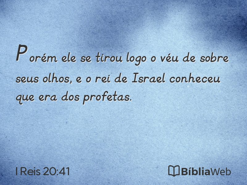 I Reis 20:41 em imagem para compartilhar