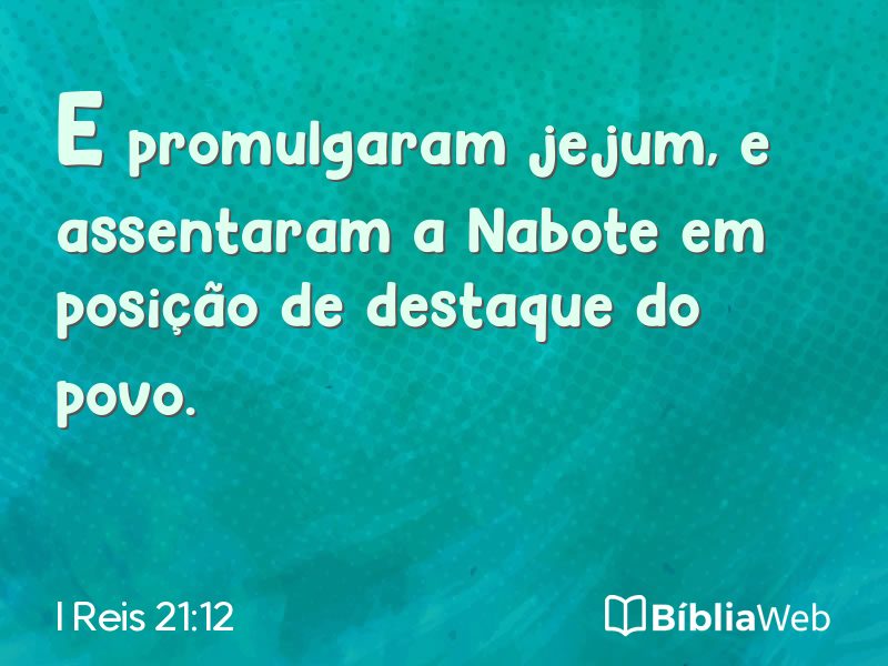 I Reis 21:12 em imagem para compartilhar