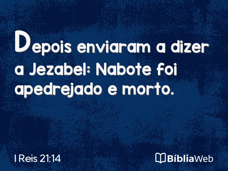 I Reis 21:14 em imagem para compartilhar