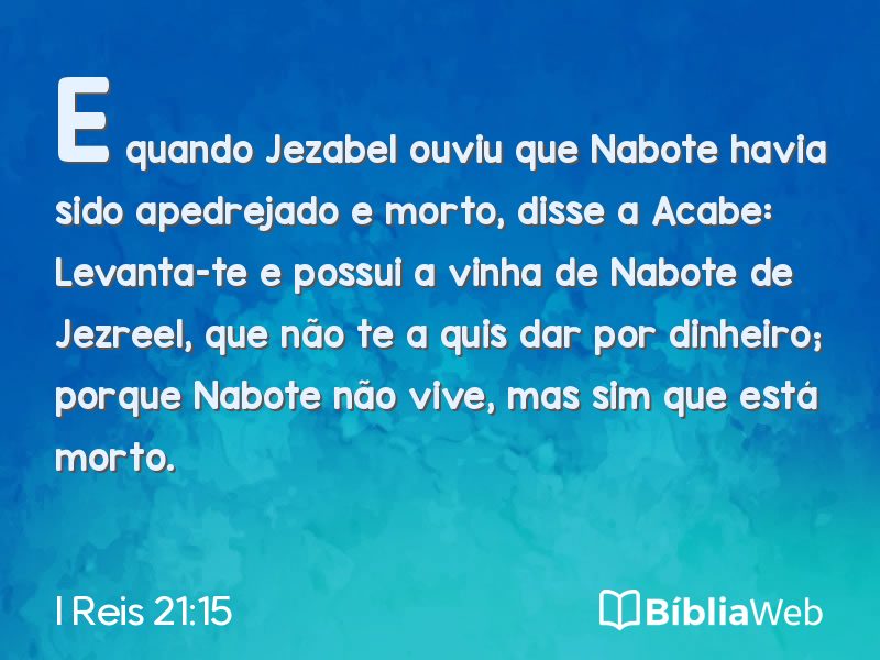 I Reis 21:15 em imagem para compartilhar