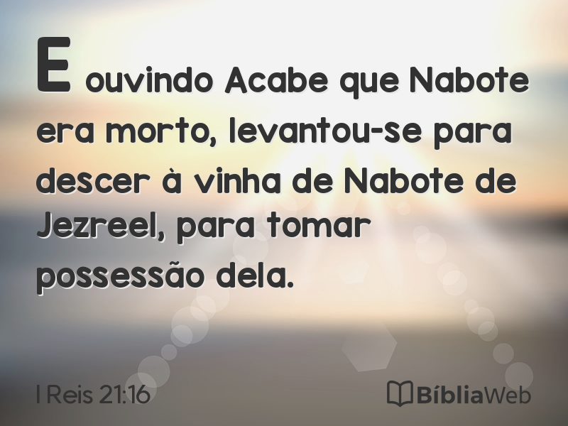I Reis 21:16 em imagem para compartilhar