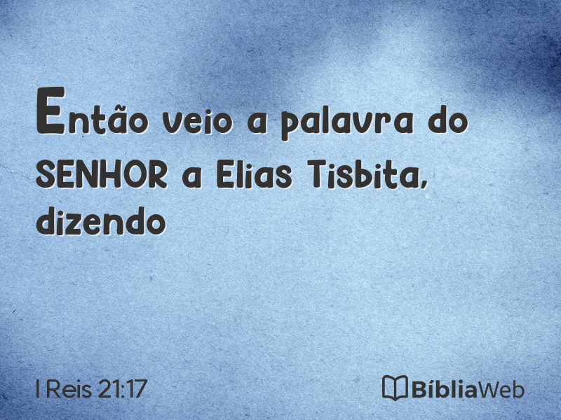 I Reis 21:17 em imagem para compartilhar