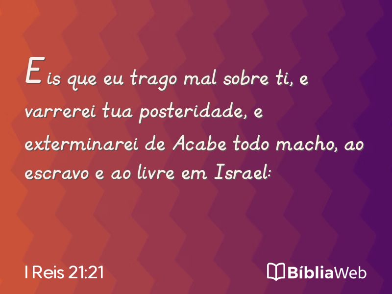 I Reis 21:21 em imagem para compartilhar
