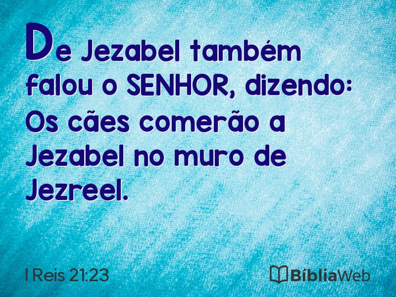I Reis 21:23 em imagem para compartilhar
