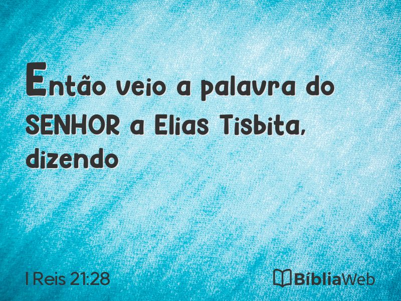 I Reis 21:28 em imagem para compartilhar