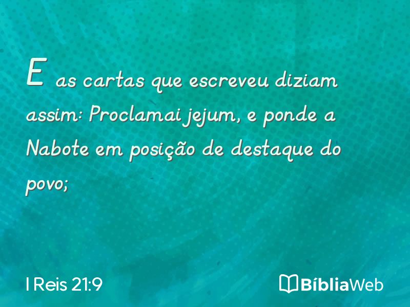 I Reis 21:9 em imagem para compartilhar