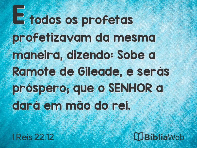 I Reis 22:12 em imagem para compartilhar