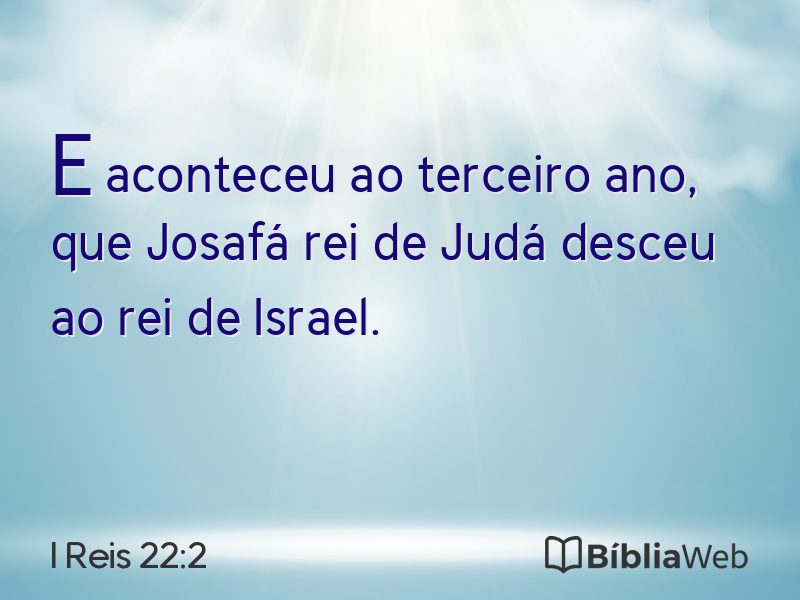 I Reis 22:2 em imagem para compartilhar