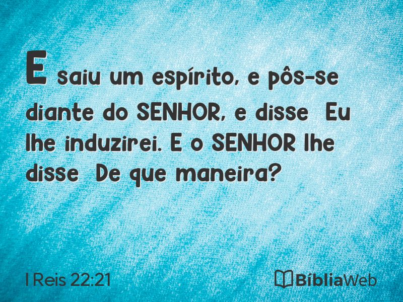 I Reis 22:21 em imagem para compartilhar