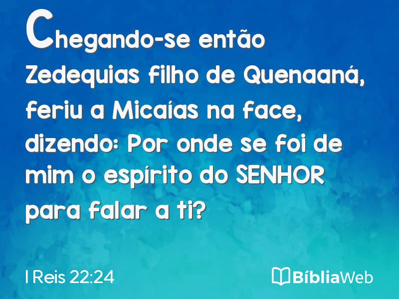 I Reis 22:24 em imagem para compartilhar