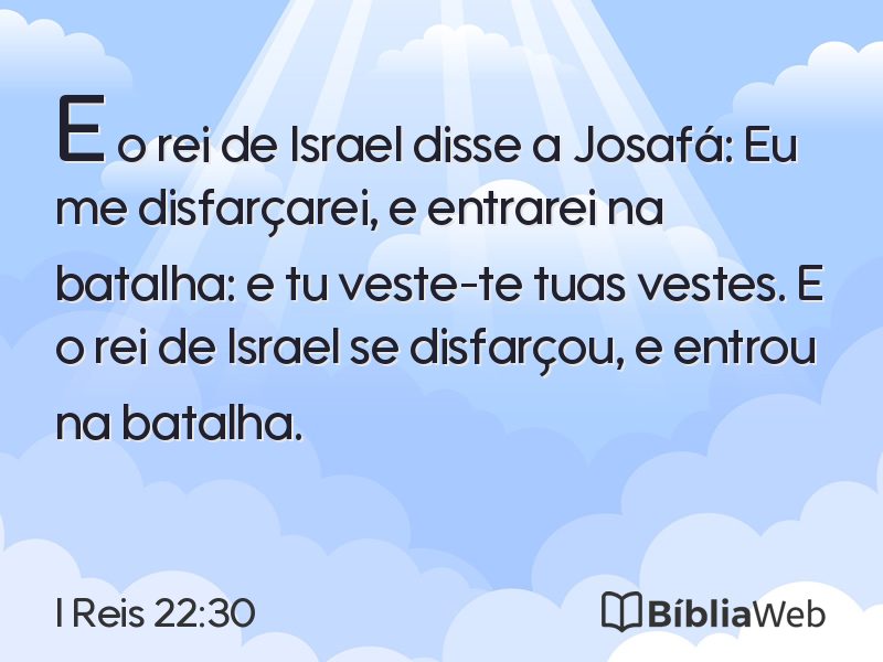 I Reis 22:30 em imagem para compartilhar