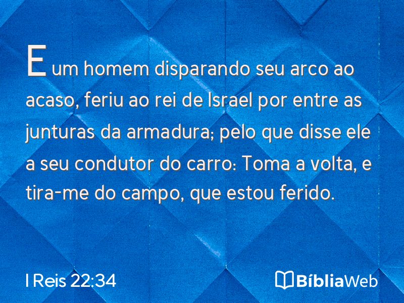 I Reis 22:34 em imagem para compartilhar