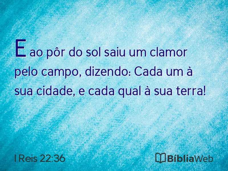 I Reis 22:36 em imagem para compartilhar