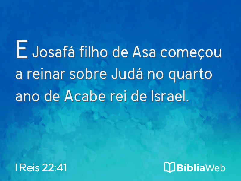 I Reis 22:41 em imagem para compartilhar