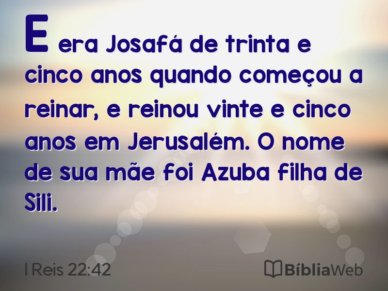 I Reis 22:42 em imagem para compartilhar