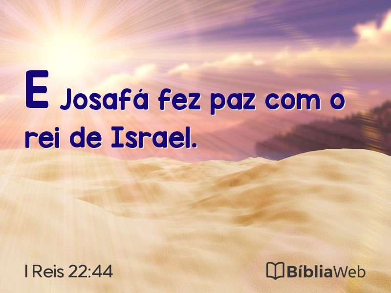 I Reis 22:44 em imagem para compartilhar
