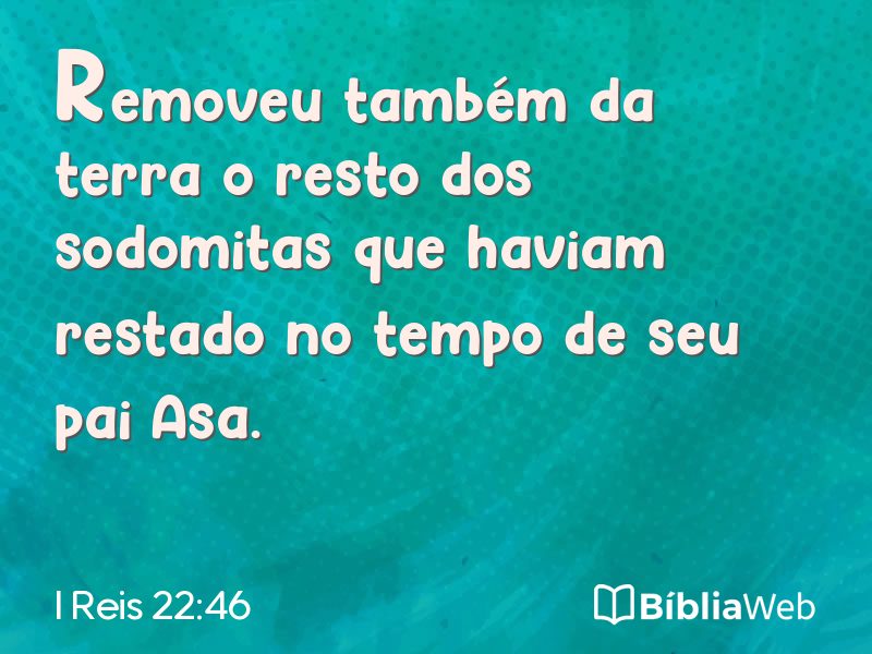 I Reis 22:46 em imagem para compartilhar