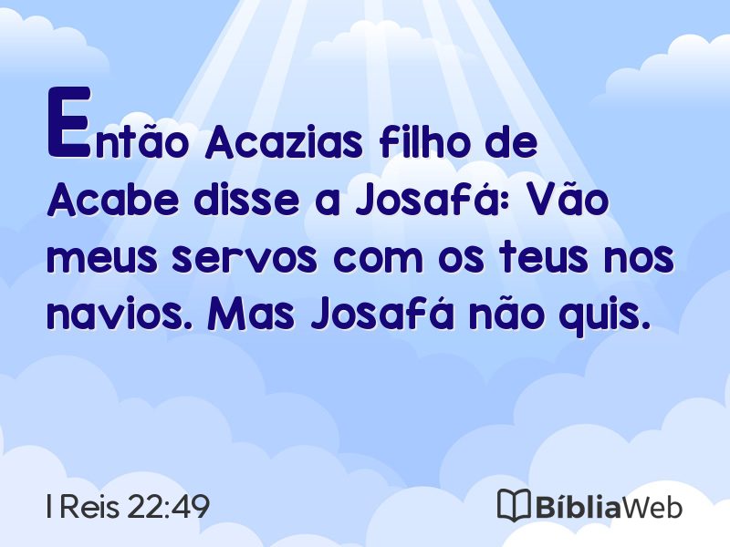 I Reis 22:49 em imagem para compartilhar