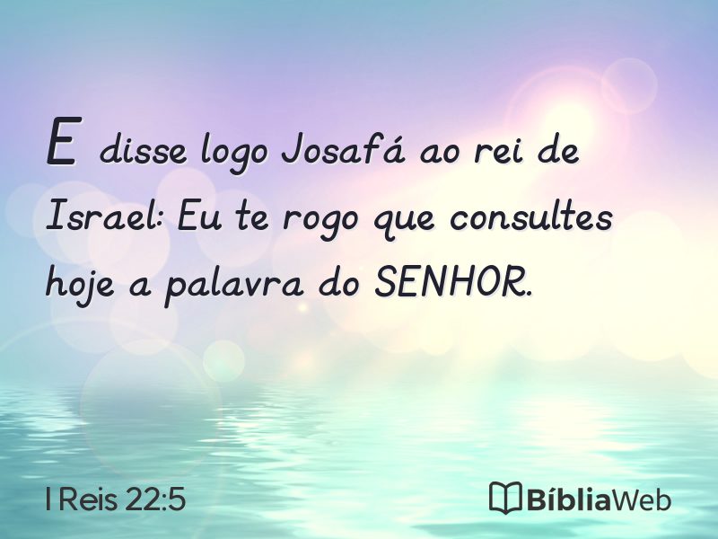I Reis 22:5 em imagem para compartilhar