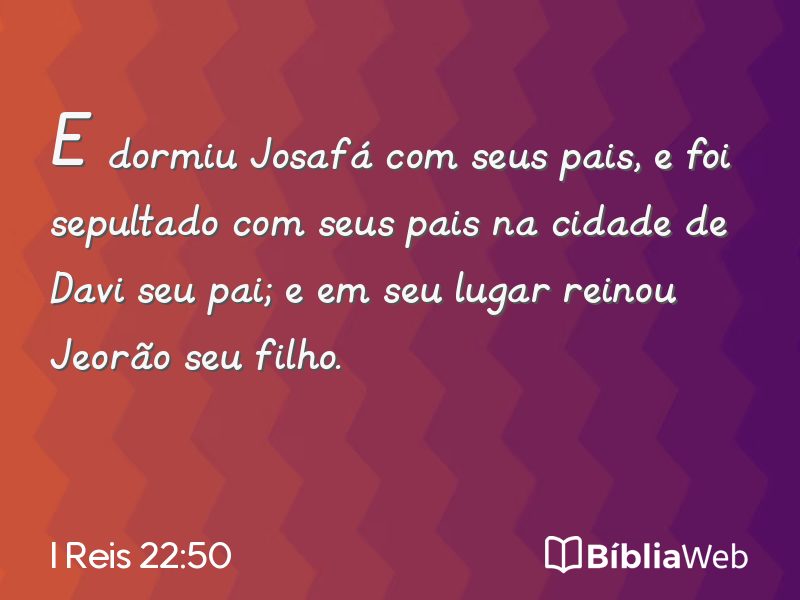 I Reis 22:50 em imagem para compartilhar