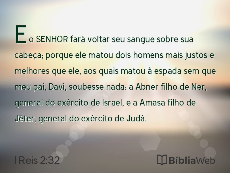 I Reis 2:32 em imagem para compartilhar
