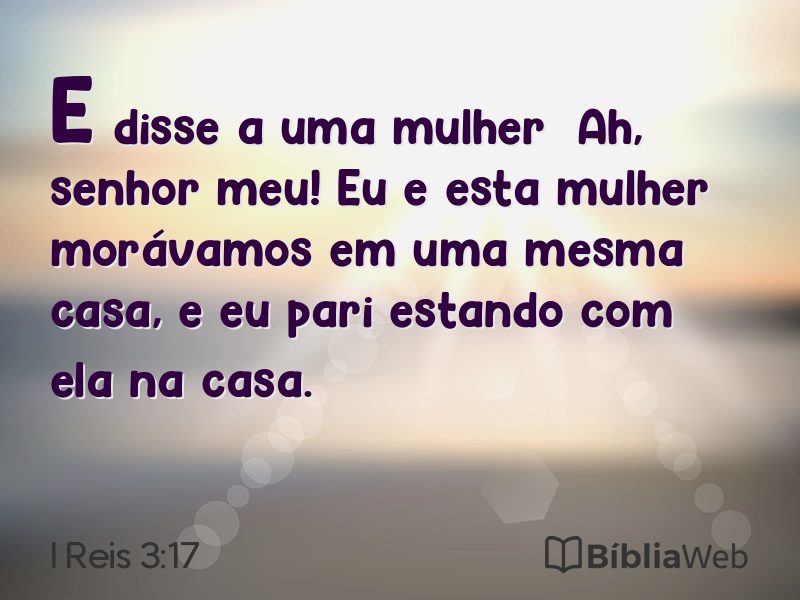 I Reis 3:17 em imagem para compartilhar