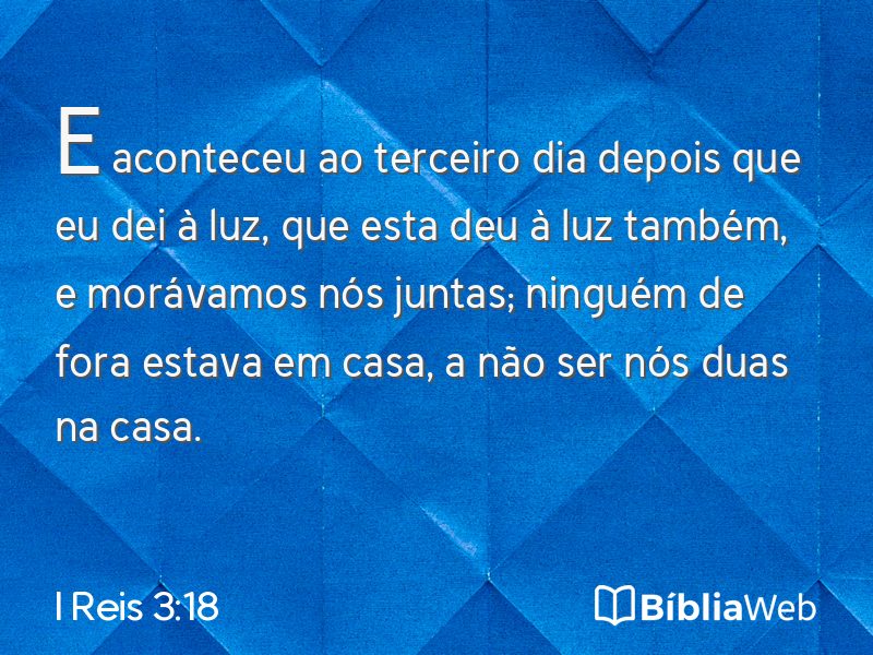 I Reis 3:18 em imagem para compartilhar