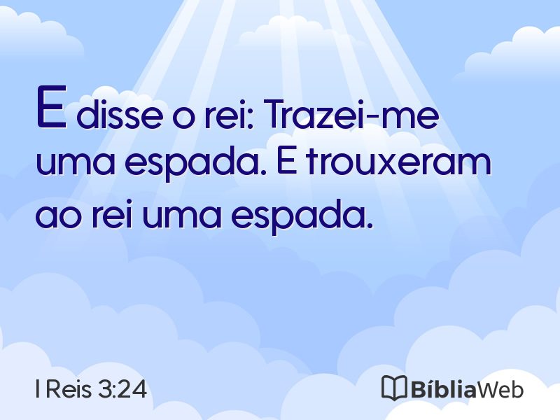 I Reis 3:24 em imagem para compartilhar