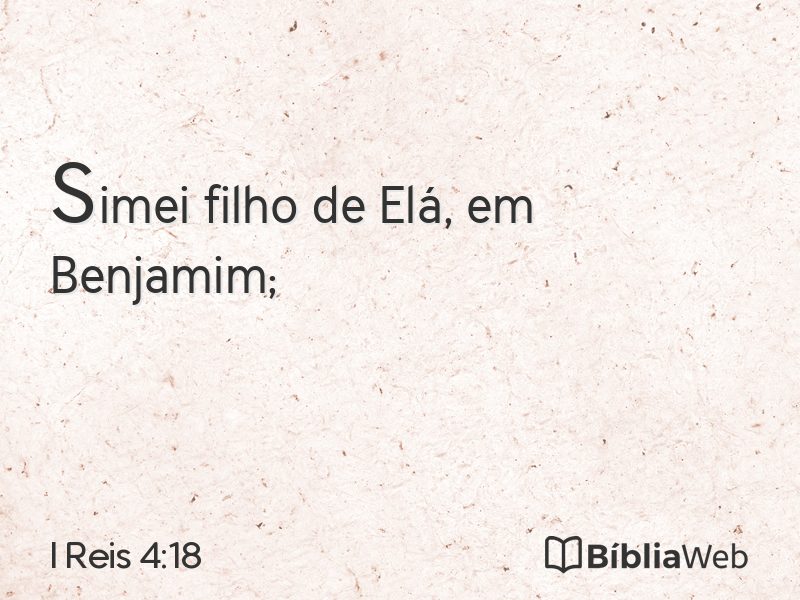 I Reis 4:18 em imagem para compartilhar