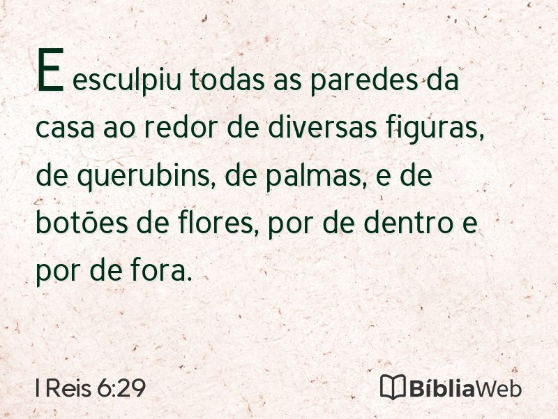 I Reis 6:29 em imagem para compartilhar