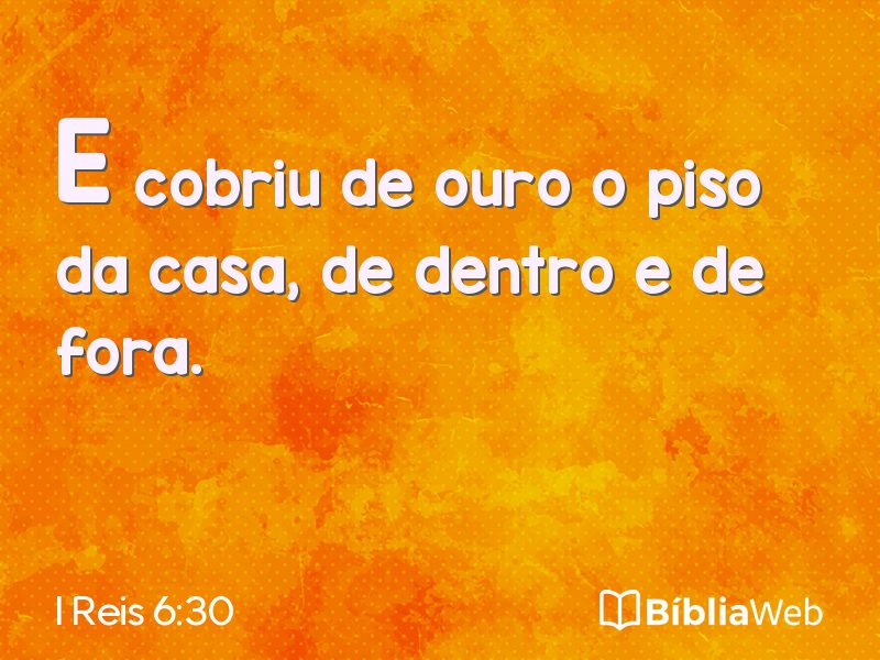 I Reis 6:30 em imagem para compartilhar