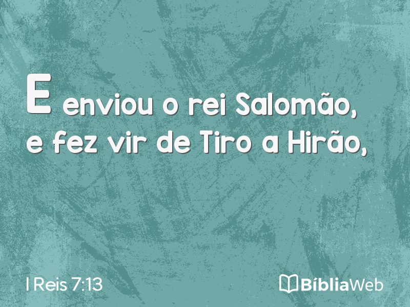 I Reis 7:13 em imagem para compartilhar
