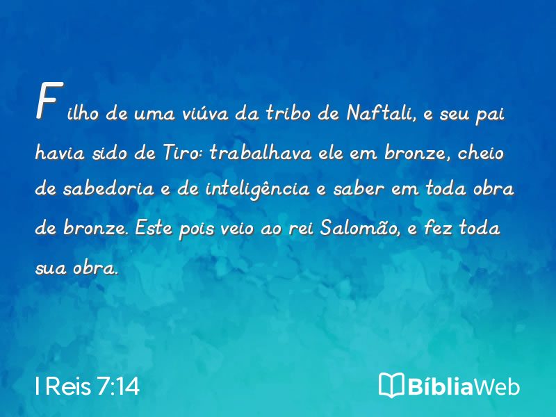 I Reis 7:14 em imagem para compartilhar