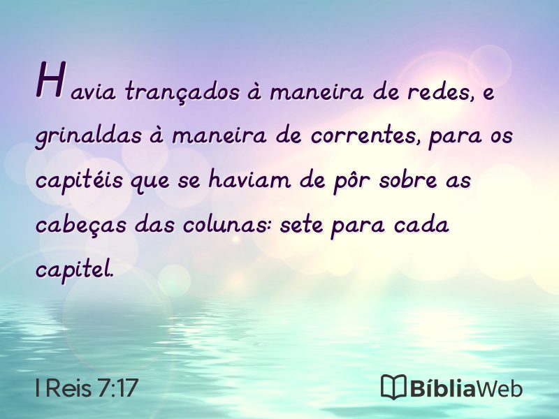 I Reis 7:17 em imagem para compartilhar