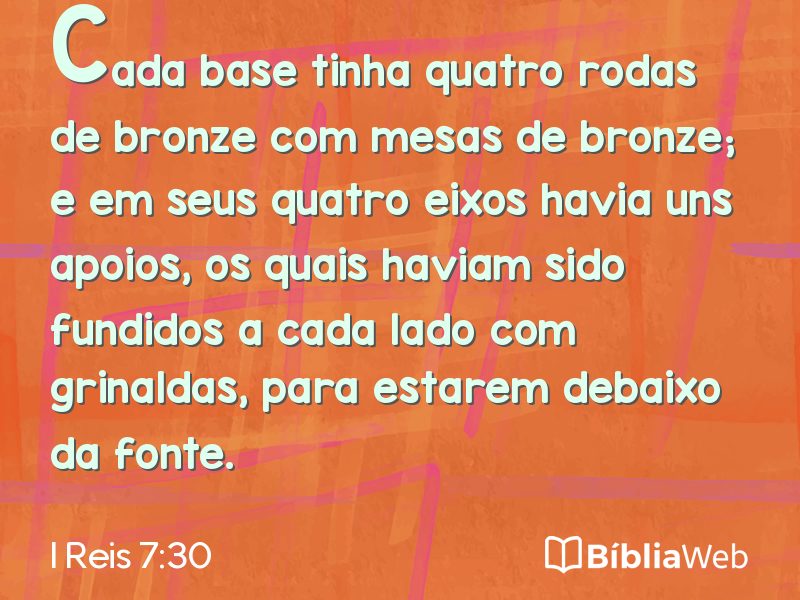 I Reis 7:30 em imagem para compartilhar