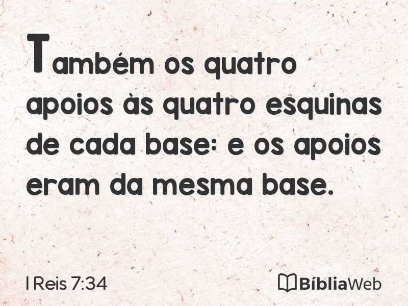 I Reis 7:34 em imagem para compartilhar