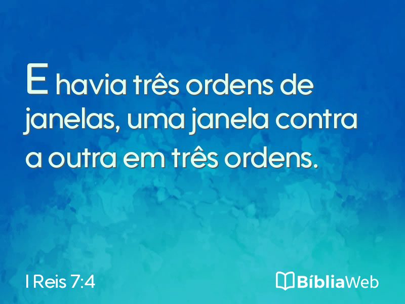 I Reis 7:4 em imagem para compartilhar