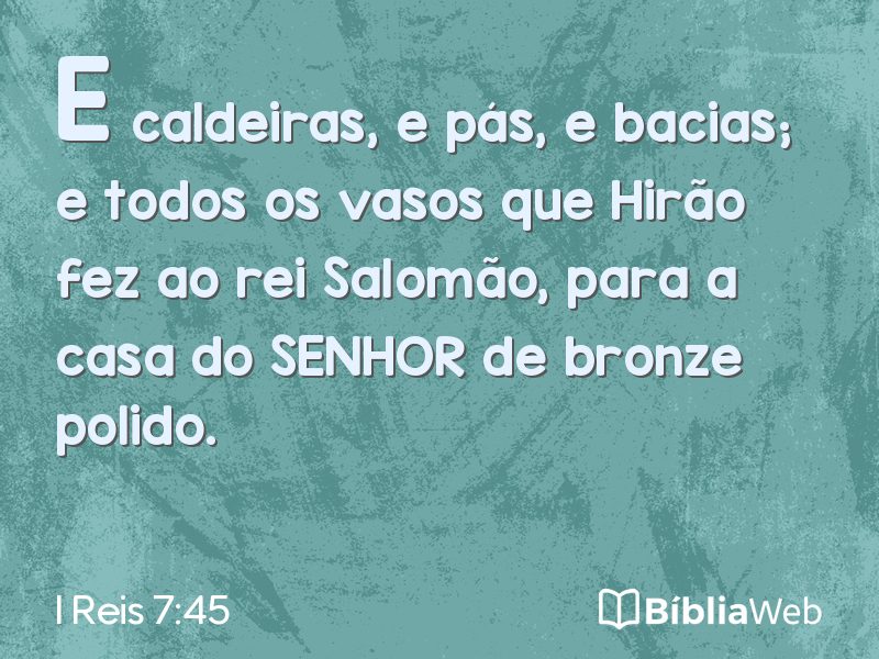 I Reis 7:45 em imagem para compartilhar