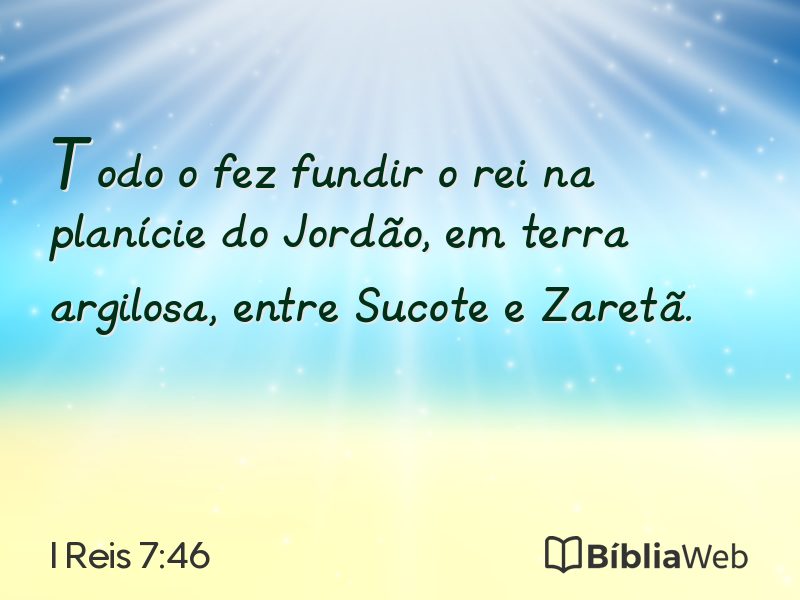 I Reis 7:46 em imagem para compartilhar
