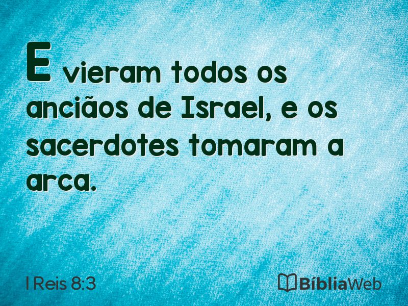 I Reis 8:3 em imagem para compartilhar